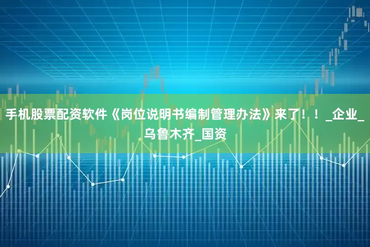 手机股票配资软件《岗位说明书编制管理办法》来了！！_企业_乌鲁木齐_国资